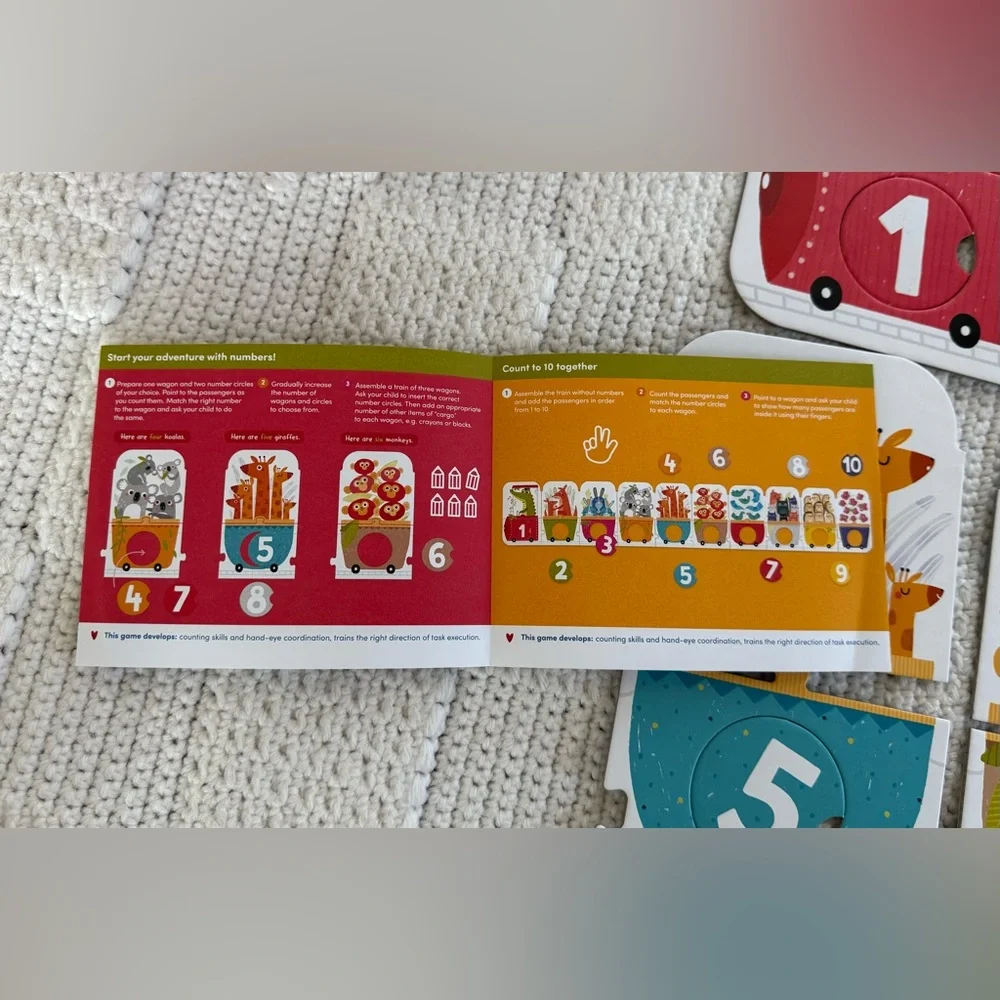 Banana Panda Number Train Puzzle